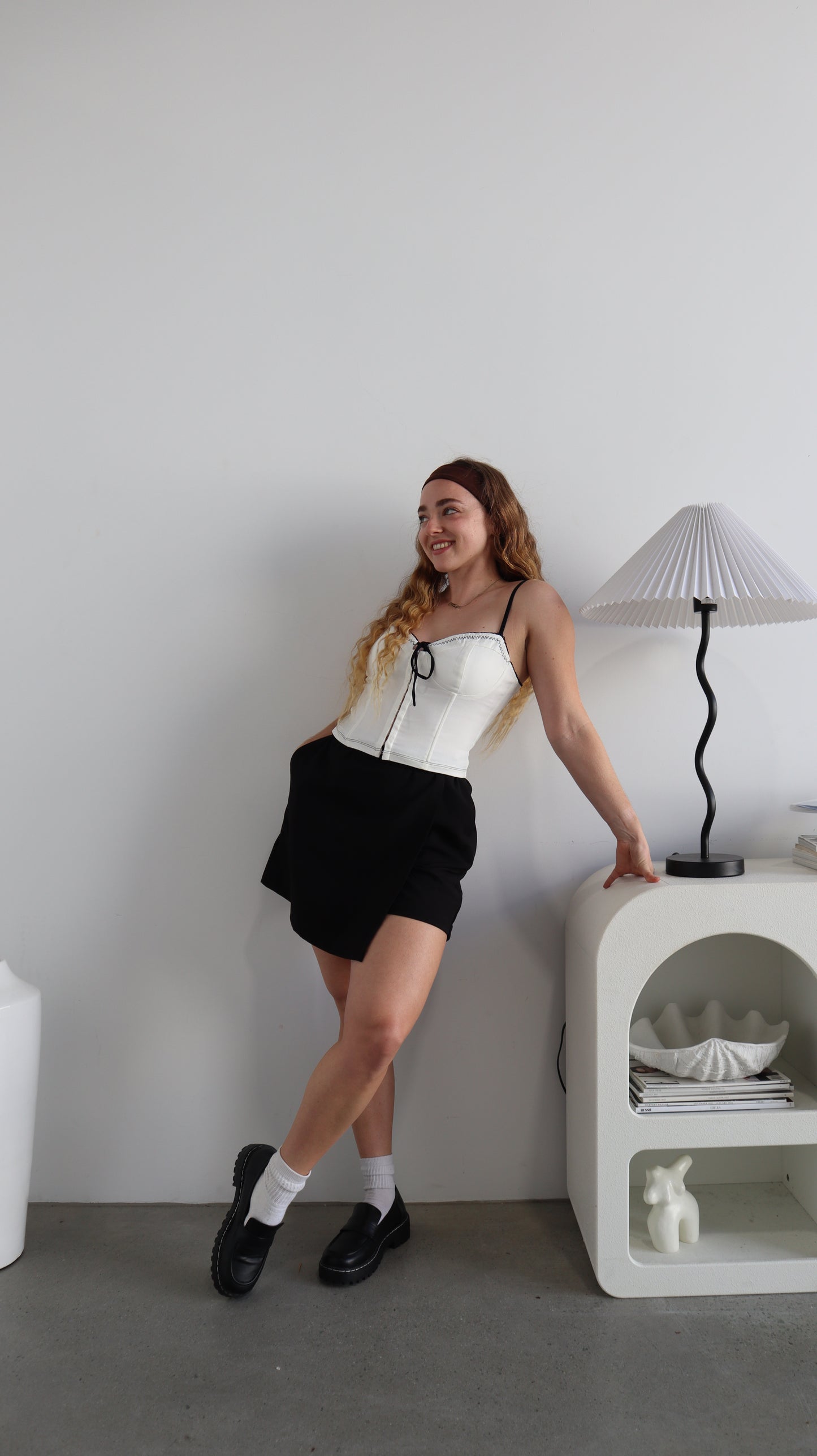 Asymmetrical Skort - Black