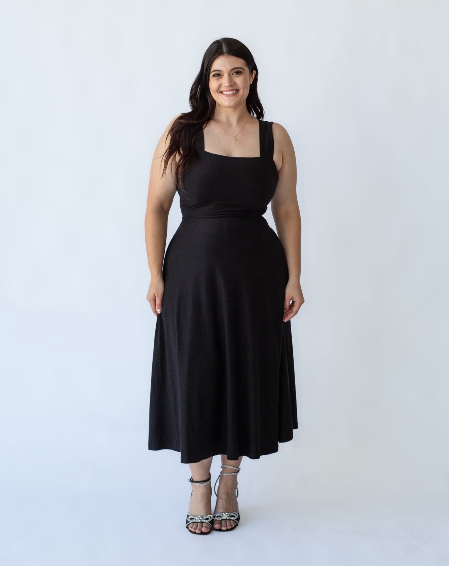 Xena Midi Dress - Black