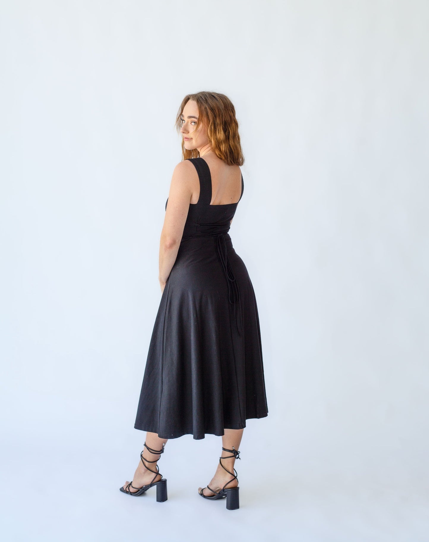 Xena Midi Dress - Black