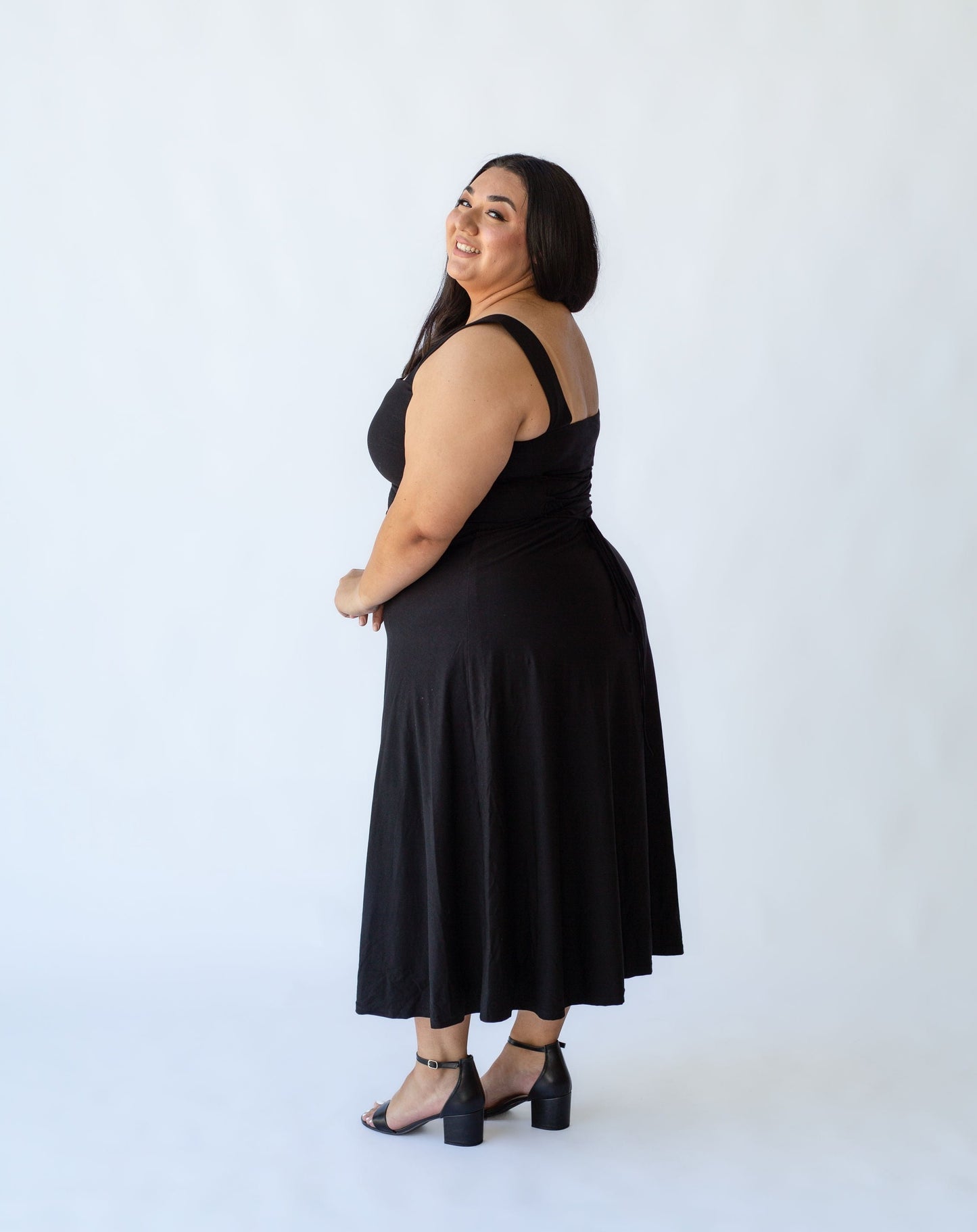 Xena Midi Dress - Black