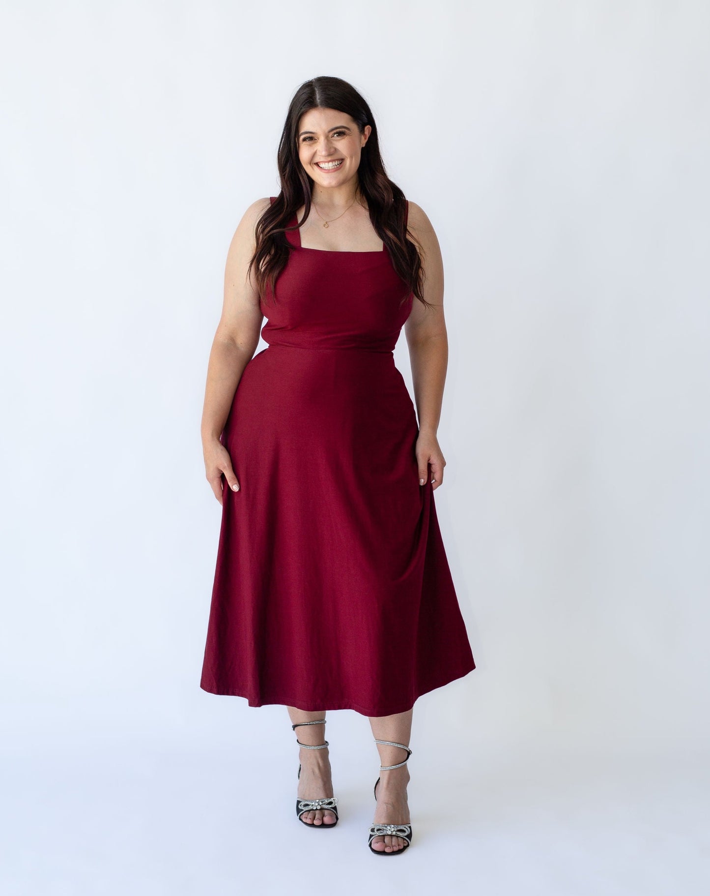 Xena Midi Dress - Red