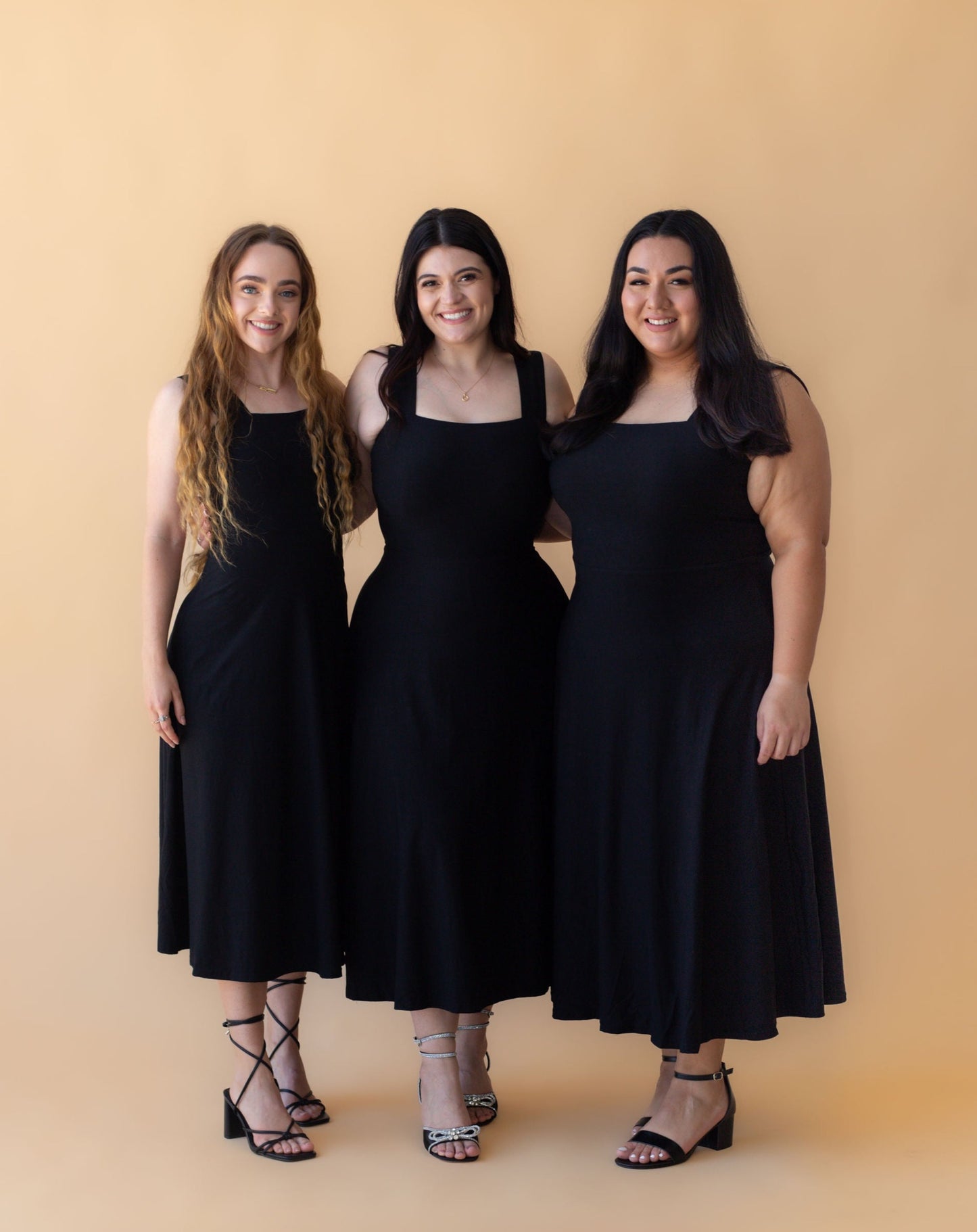 Xena Midi Dress - Black