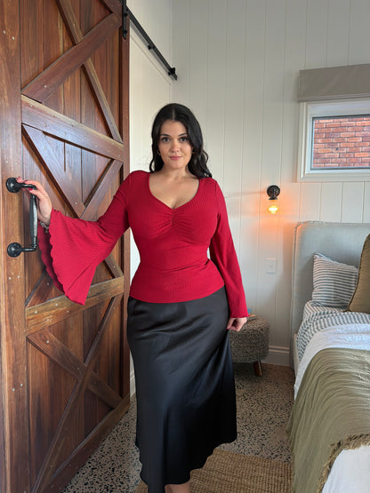 Miranda Bell Sleeve - Red