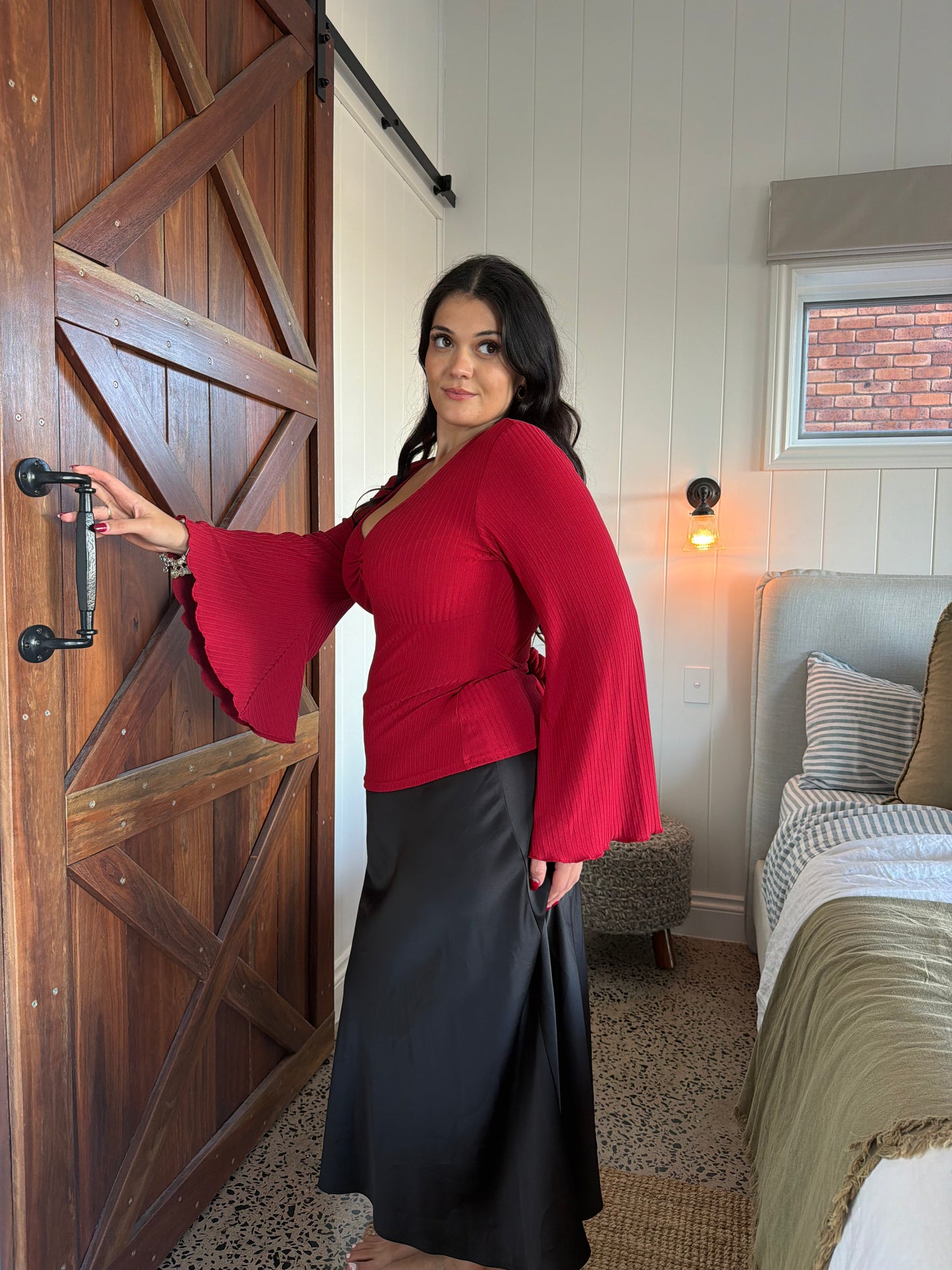 Miranda Bell Sleeve - Red