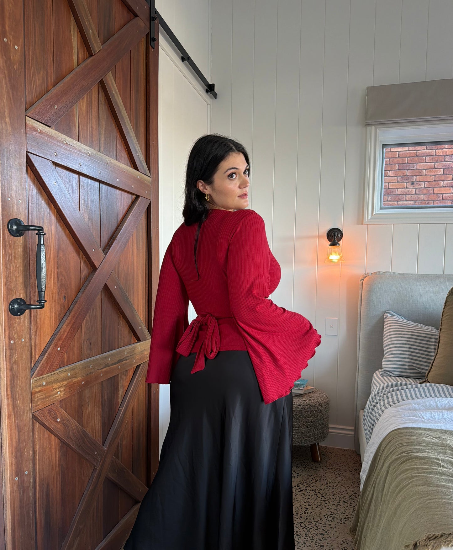 Miranda Bell Sleeve - Red