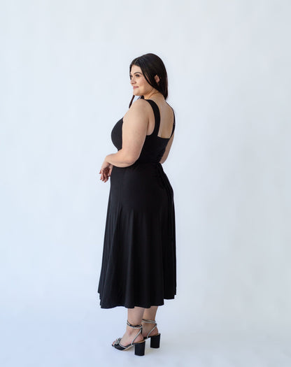 Xena Midi Dress - Black