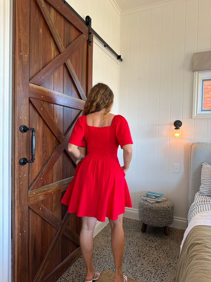 Isla Dress - Red