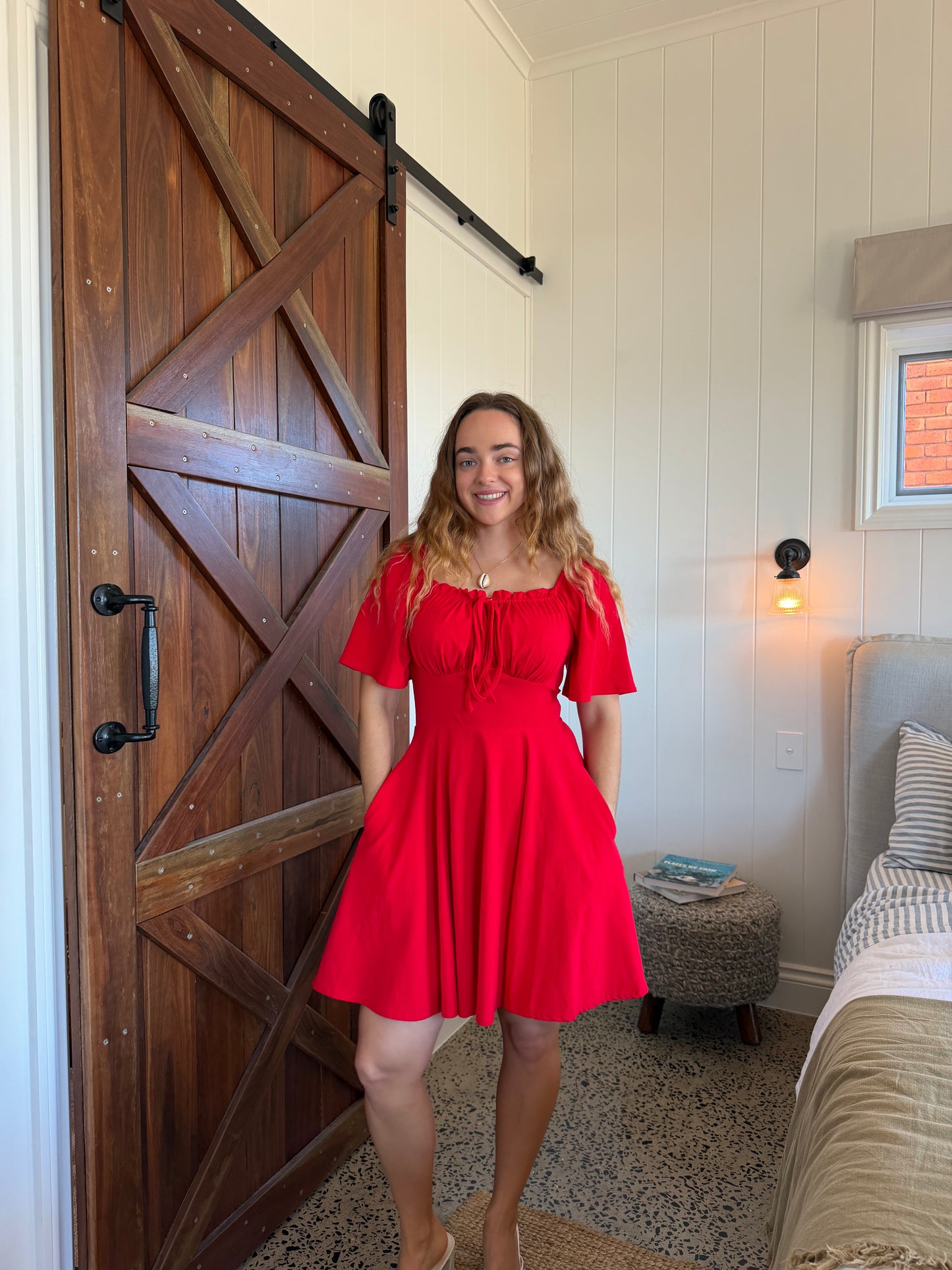 Isla Dress - Red