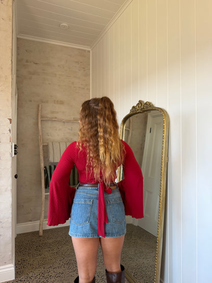 Miranda Bell Sleeve - Red