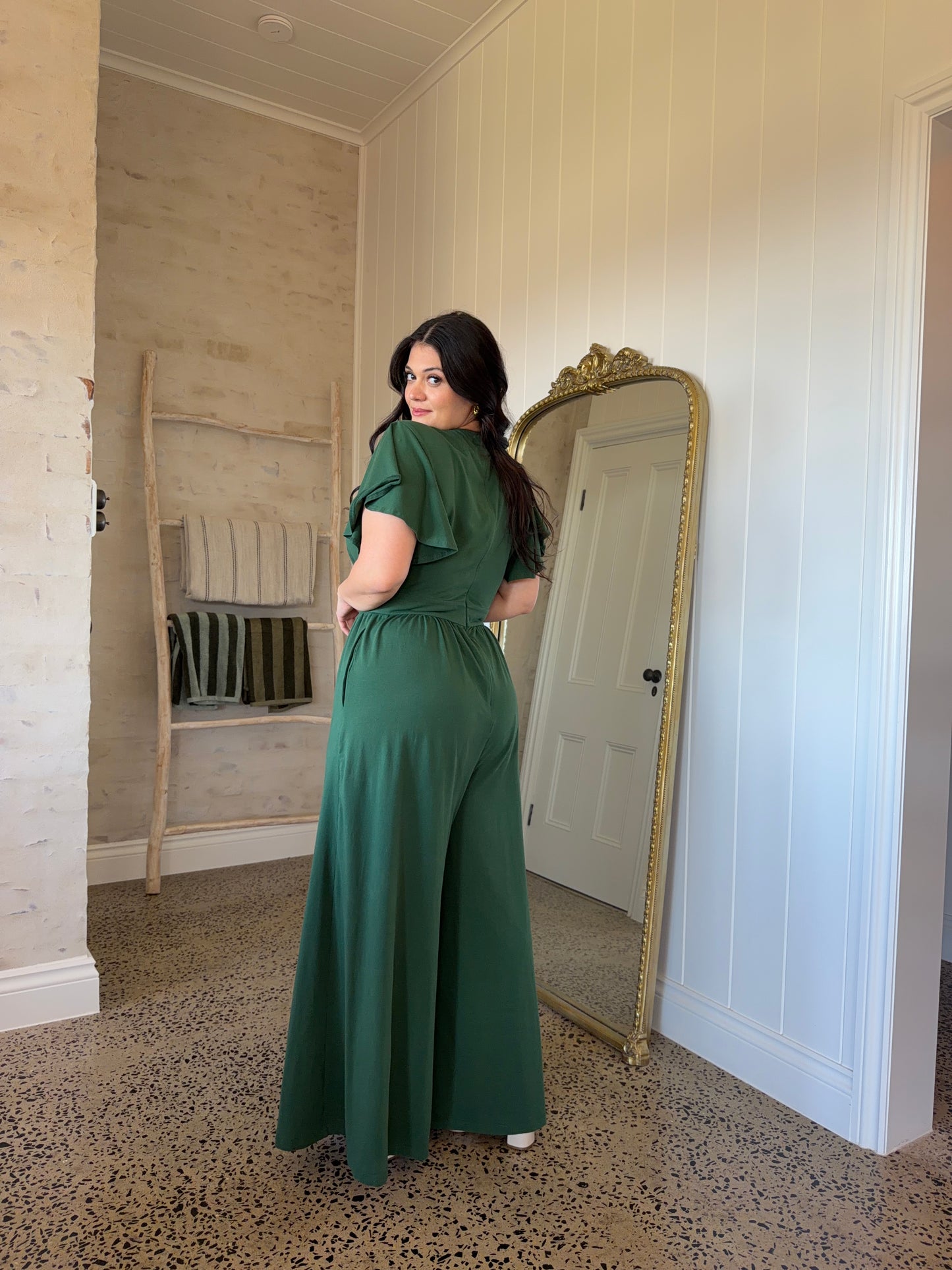 Estelle Jumpsuit - Forest Green