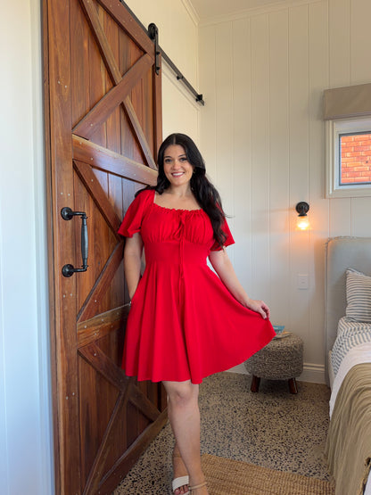 Isla Dress - Red