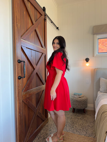 Isla Dress - Red