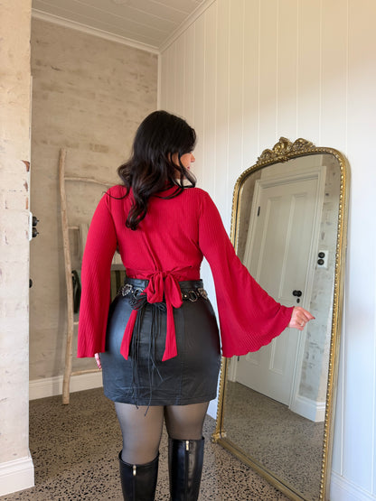 Miranda Bell Sleeve - Red
